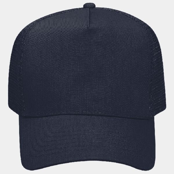 OTTO CAP 5 Panel Mid Profile Mesh Back Trucker Hat Thumbnail
