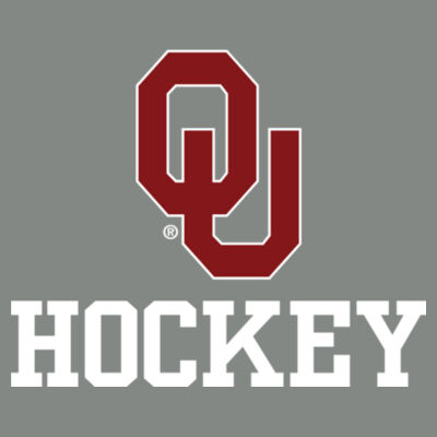 OU Outlined with White Hockey - Sport Wick ® Flex Fleece 1/4 Zip Design