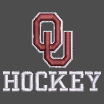 OU Hockey Outlined - Snapback Trucker Cap Design
