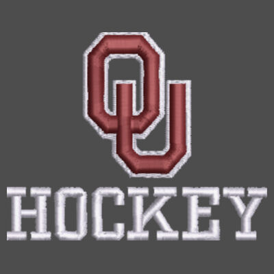 OU Hockey Outlined - Snapback Trucker Cap Design