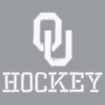 White OU Hockey Embroidered - Trucker Cap Design