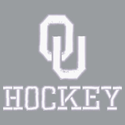 White OU Hockey Embroidered - Trucker Cap Design