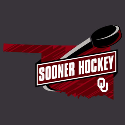 Sooner Hockey - Heavyweight Ring Spun Long Sleeve Tee Design