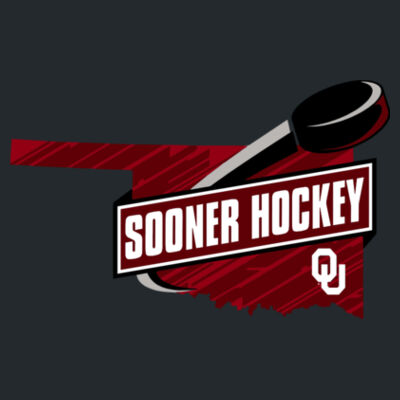 Sooner Hockey - Heavyweight Ring Spun Tee Design