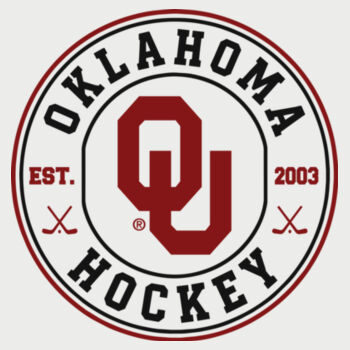 OU Hockey Circle - Powerblend ® Pullover Hoodie Design