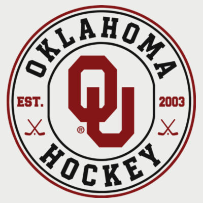 OU Hockey Circle - Powerblend ® Pullover Hoodie Design