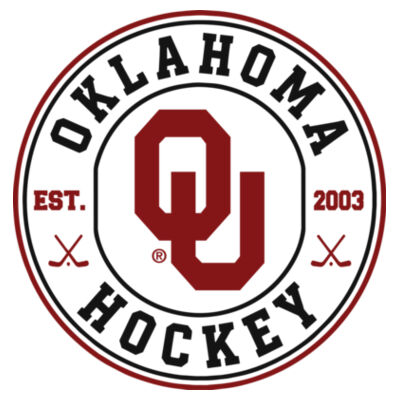 OU Hockey Circle - Comfort Colors Crewneck Sweatshirt Design