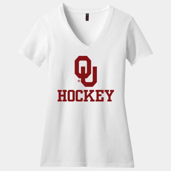 OU Hockey - Women's Perfect Blend ® V Neck Tee Thumbnail