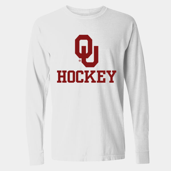 OU Hockey - Comfort Colors Heavyweight Long Sleeve T-Shirt Thumbnail