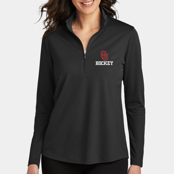 OU Hockey Pocket - Women's Dry Zone ® UV Micro Mesh 1/4 Zip Thumbnail