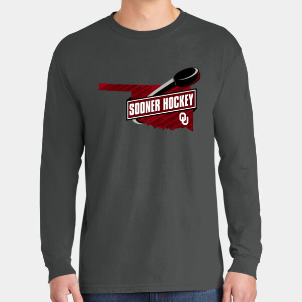 Sooner Hockey - Heavyweight Ring Spun Long Sleeve Tee Thumbnail