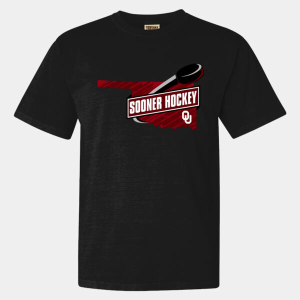 Sooner Hockey - Heavyweight Ring Spun Tee Thumbnail