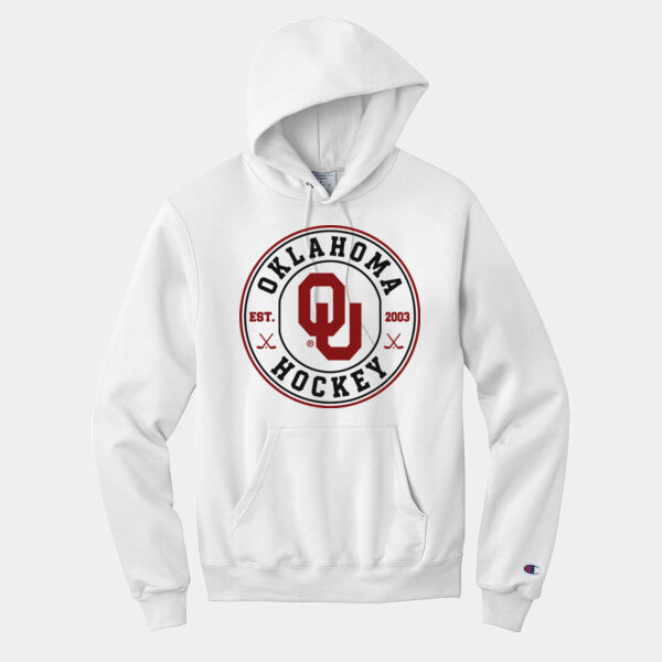 OU Hockey Circle - Powerblend ® Pullover Hoodie Thumbnail