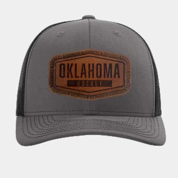 LIMITED EDITION - Oklahoma Hockey Leather Patch - Richardson 112 Trucker Cap  Thumbnail