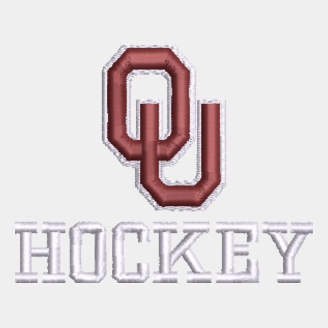 OU Outlined with White Hockey OU Outlined with White Hockey Thumbnail